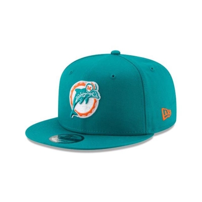 Blue Miami Dolphins Hat - New Era NFL Basic 9FIFTY Snapback Caps USA9704316